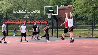 Ball Boyz Vs Basket Hounds | 4 on 4 Pickup Basketball! *Commentary*