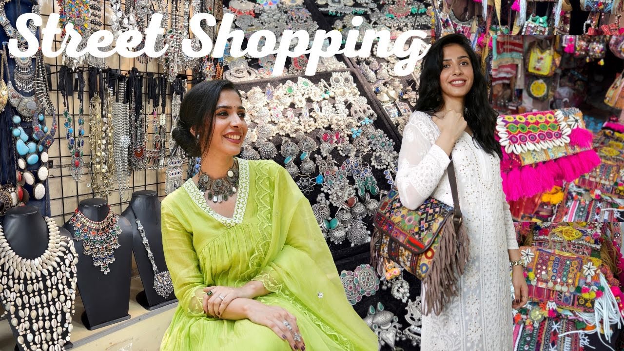 Janpath Shopping Haul for Silver Jewellery, Boho Bags, Kurtas...