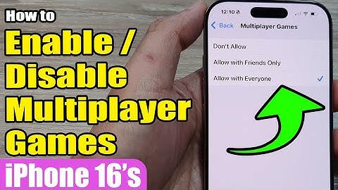 🎮 How to Enable/Disable Multiplayer Games on iPhone 16/16 Pro Max | iOS 18 Guide