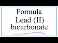Ionic Compounds and Bicarbonate