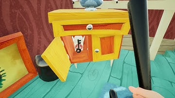 Hello Creep Act 2  House (above basement) Walkthrough | Hello Neighbor Mod
