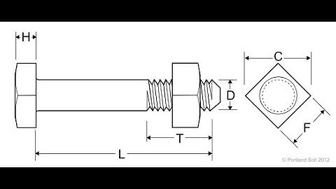 Engineering Drawing: How to draw the projection of Square headed nut and Bolt