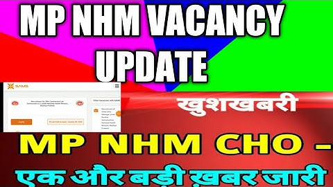 mpnhm cho new update for joining 3800 post watch full video and join chek your name   nhm india