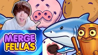 【#MergeFellas 】ミームキャラを育てるスイカゲームに挑戦!?part.2#shorts #asmr