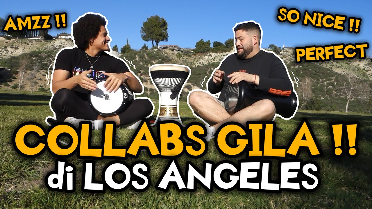 Musisi Ali Kribo Jamming Bareng Pemain Darbuka di Los Angeles