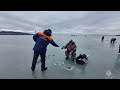 Инспекторы ГИМС напомнили рыбакам о запрете выхода на лёд.
