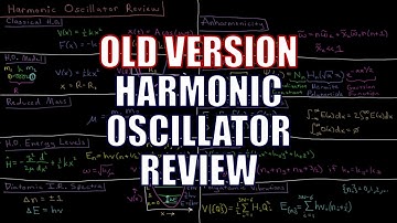 Quantum Chemistry 5.0 - Harmonic Oscillator Review (Old Version)