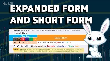 Expanded Form and Short Form - 6 digit numbers | Grade 4 Maths Chapter: Numbers