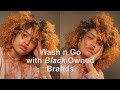 Wash N&#39; Go Routine ft. Black Owned Brands / Jane Carter + Afro Sheen