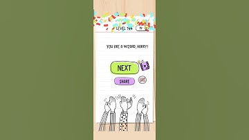 Brain Test 1 Level 144"How to defeat the wizard" @FactandBraingaming