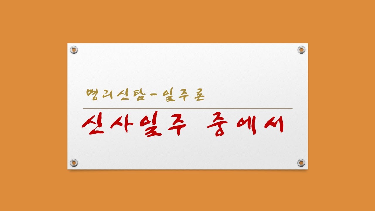 신사일주 중에서