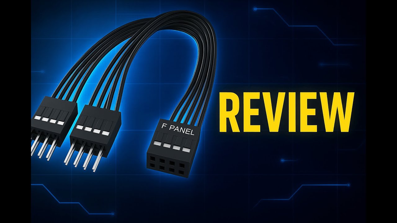 Review - Aukuoy PC Power Switch Splitter, 9 Pin Motherboard Jumper Splitter 1 Female to 2