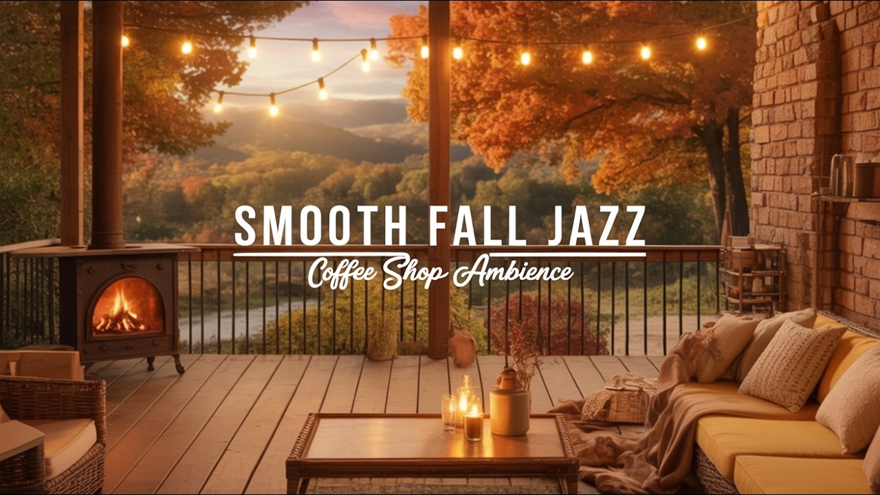 Jazz Relaxing Music at Cozy Cabin Ambience to Study ❄️ Snowfall, Fireplace Sounds for Sleeping 🔥 8