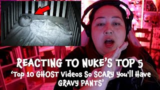 Reacting to Nuke's Top 5 - 'Top 10 GHOST Videos So SCARY You'll Have GRAVY PANTS' #nukestop5