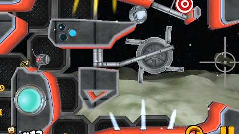 Ragdoll Blaster 3 Lunar Outpost 5-12 Gear Launcher 3 Stars Tutorial Walkthrough