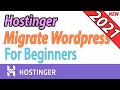 [2021]  How to Migrate or Transfer Wordpress Website to Hostinger Server