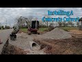 Installing A Concrete Culvert In A New Construction Driveway