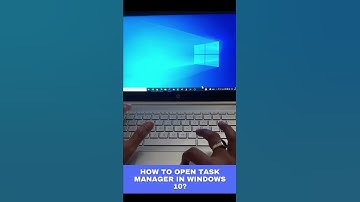 how to open task manager in windows 10?