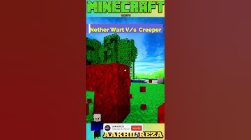 EPIC SHOWDOWN: Nether Wart VS Creeper - Ultimate Battle For Supremacy! #shots #minecraft