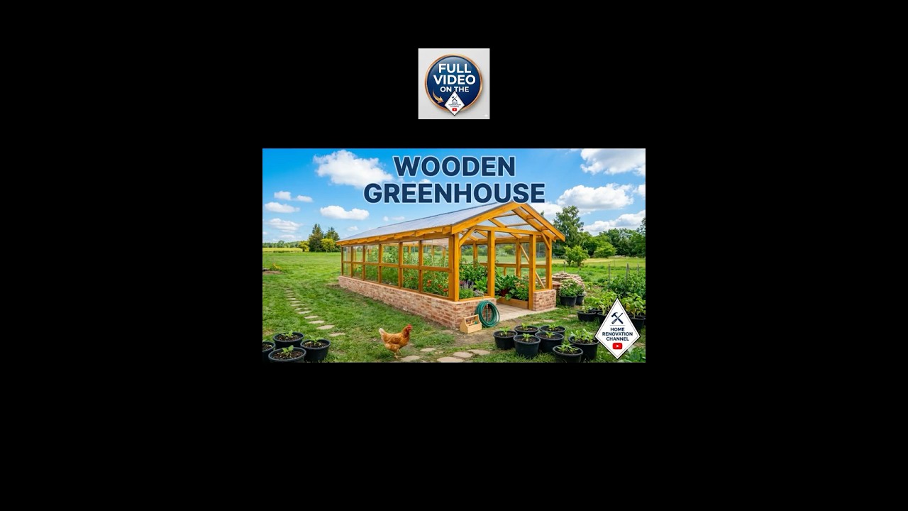 Build Your Own Wooden Greenhouse #diyproject #greenhouse #garden
