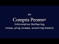 #1 Comptia Pentest+ | Information Gathering | nmap ping sweep, whois and basics of scanning