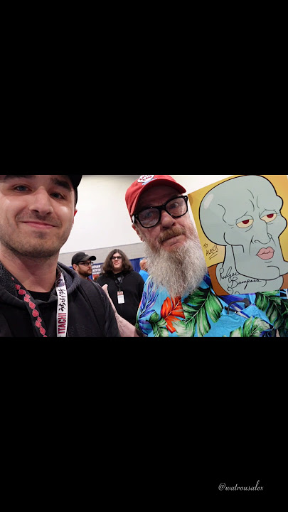 I got to meet the real life Squidward #shorts #squidward #spongebobsquarepants #comiccon