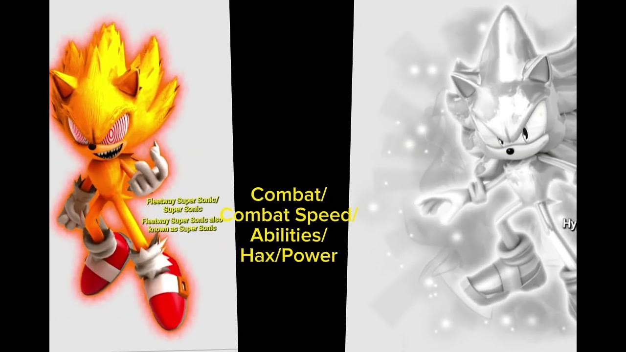 Fleetway Super Sonic Vs Sonic Shadow Shadic Sonow Silver and Seelkadoom ...