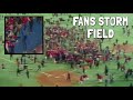 Mlb fans storming the field