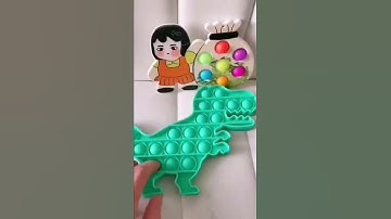Pop it #asmr Satisfying and Relaxing Squid game Fidget Toys #shorts