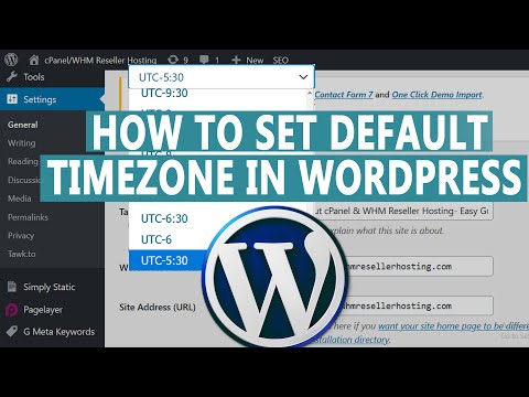 How to Set Default Timezone in WordPress?