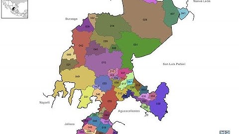 Mapa de zacatecas con municipios y comunidades