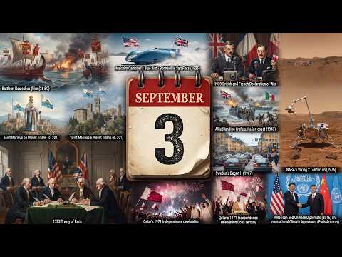Video SEPTEMBER 3 IN HISTORY: 10 EVENTS THAT CHANGED THE WORLD
