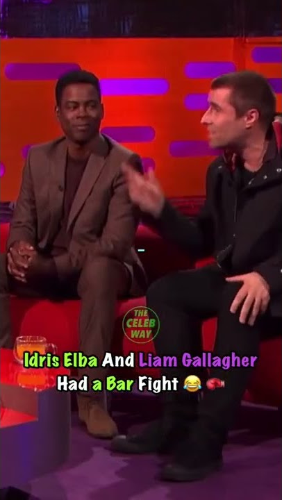 Idris Elba and Liam Gallagher Had a Bar Fight