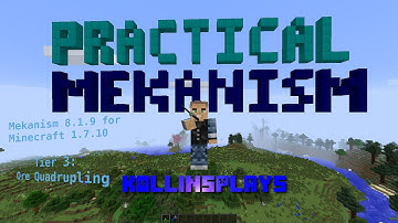 Practical Mekanism 4x Ore Processing - KollinsPlays Minecraft MOD Tutorial