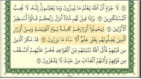 سوره النحل مكتوبه كامله بصوت الشيخ ايمن سويد