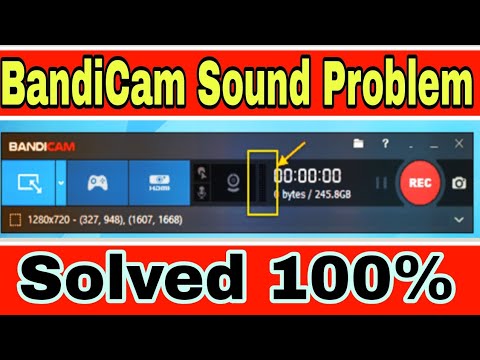 How to fix BandiCam Sound record problem bandicam not record AudioBandicam Microphone problem