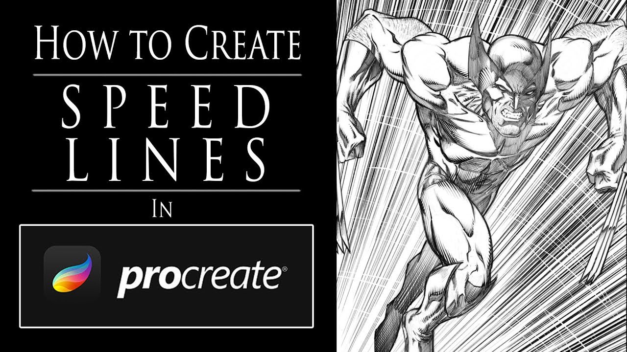 HOW TO DRAW SPEED IMPACT LINES FOR (MANGA AND COMICS) 