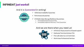 INFINIDAT "video short" - Our Guarantees