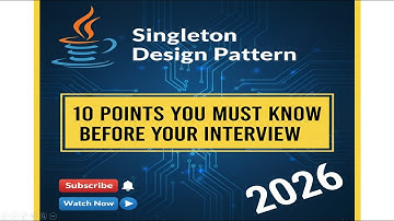 Singleton Design Pattern: 10 CRITICAL Points You MUST Master Before Your Java Interview(Enum & more)