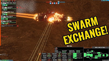 Swarm Exchange! Nebulous Fleet Command gameplay highlight 😈