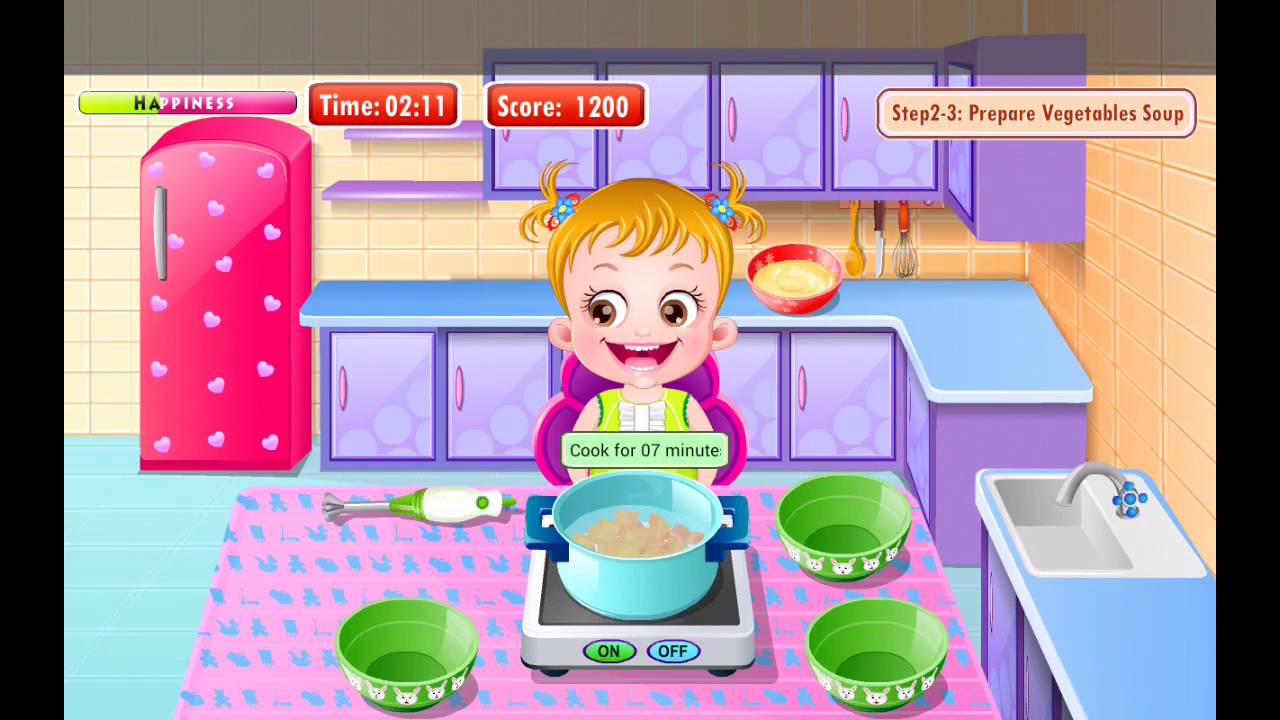 Baby hazel in kitchen nursery permainan anak memasak di 
