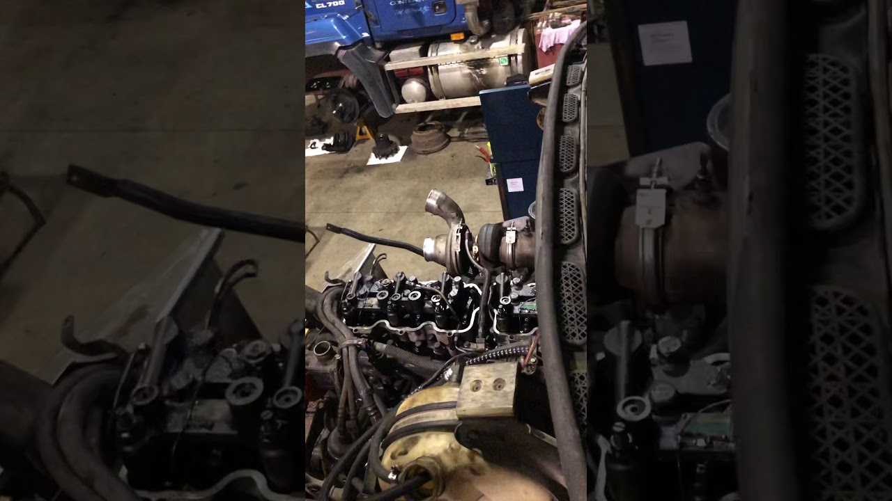 Mack CV713 Camshaft and lifter replacement. - YouTube