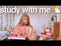 3 HOUR day time STUDY WITH ME (Calm Music) | 50/10 Real Time Pomodoro