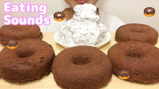 【eatingsounds】Chocolate Donuts 焼きチョコレートドーナツ　咀嚼音　no talking