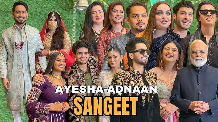 Ayesha Shaikh weds Adnaan shaikh Sangeet ceremony ❤️ l Start-studded Night