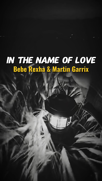 In the Name of Love ~ Song by Bebe Rexha and Martin Garrix #lyrics #martingarrix