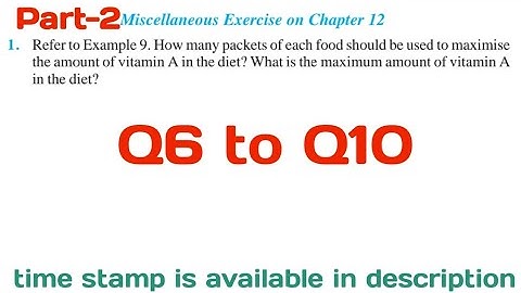 Chapter 12 miscellaneous exercise class 12 maths ncert Linear Programming Q6 to Q10