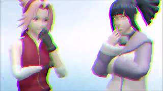 【 MMD NARUTO 】 Sakura & Hinata - Bad Girls