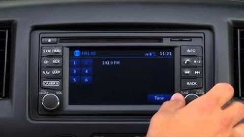 Chevy City Express Radio Video How to use radio faceplate controls 2015