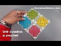 Unir cuadros a crochet